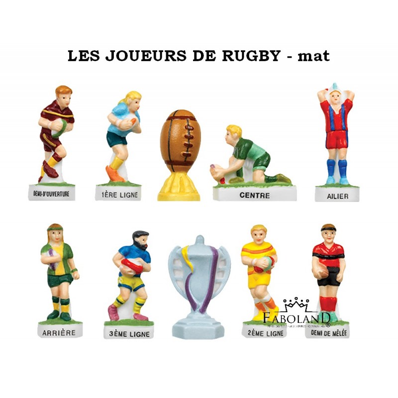 Les joueurs de rugby - fève épiphanie FABOLAND