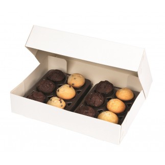 Pack de 25 cajas para bandejas de catering 28x19cm