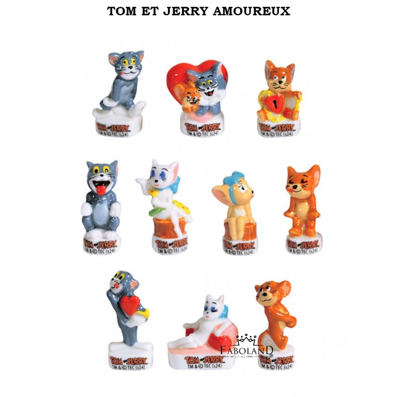 TOM et JERRY amoureux - feve epiphanie FABOLAND