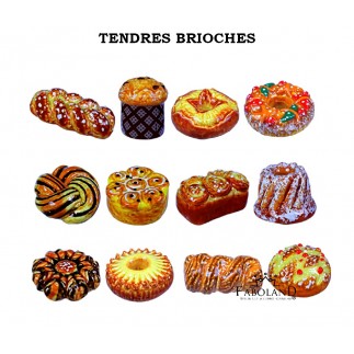 Tendres brioches - Boîte de 100 pièces