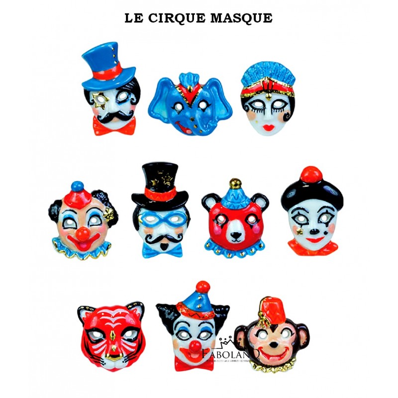 Le cirque masque - feve epiphanie FABOLAND