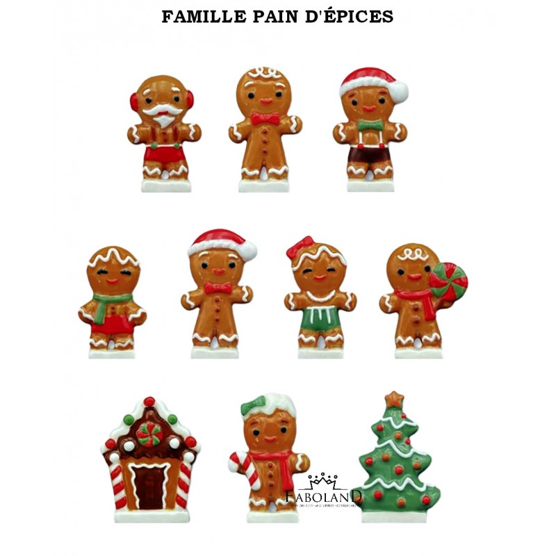 Famille pain d'épices - feve epiphanie FABOLAND