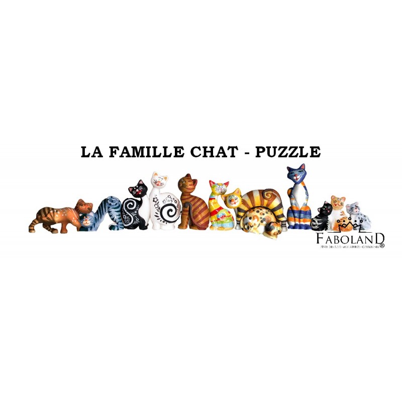 La familia de los gatos - rompecabezas