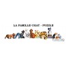 La famille chat - puzzle - Boîte de 100 pièces