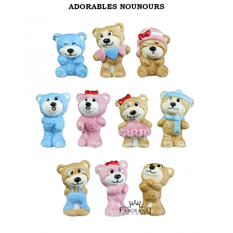 Adorables nounours - feve epiphanie FABOLAND