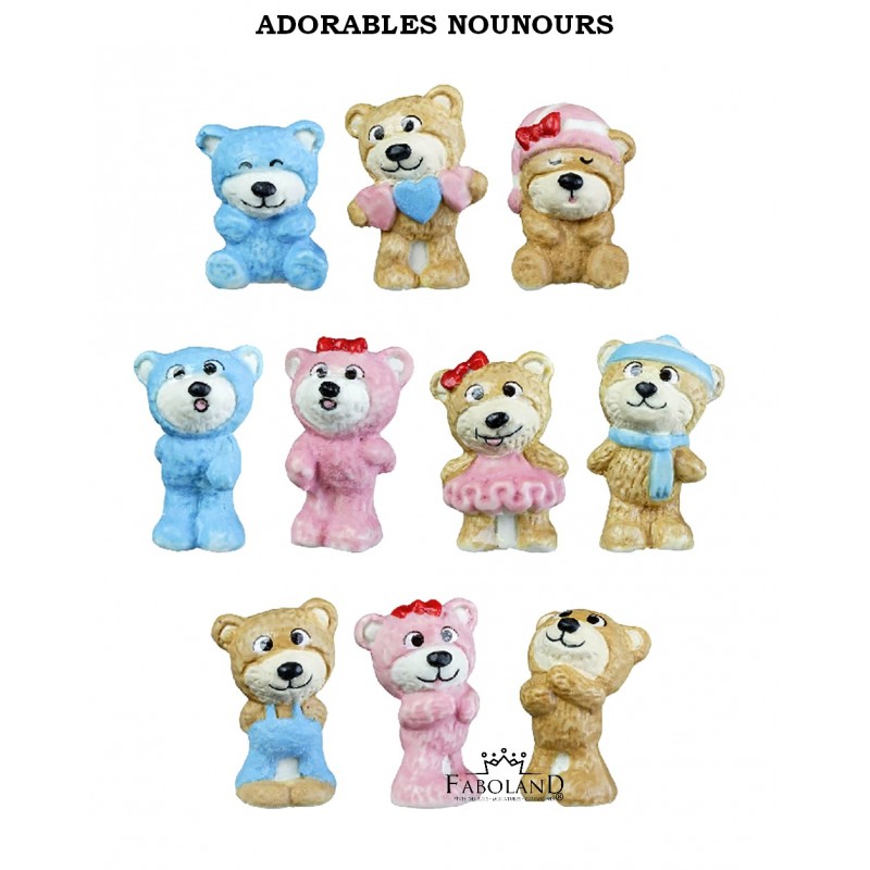 Adorables nounours - Boîte de 100 pièces