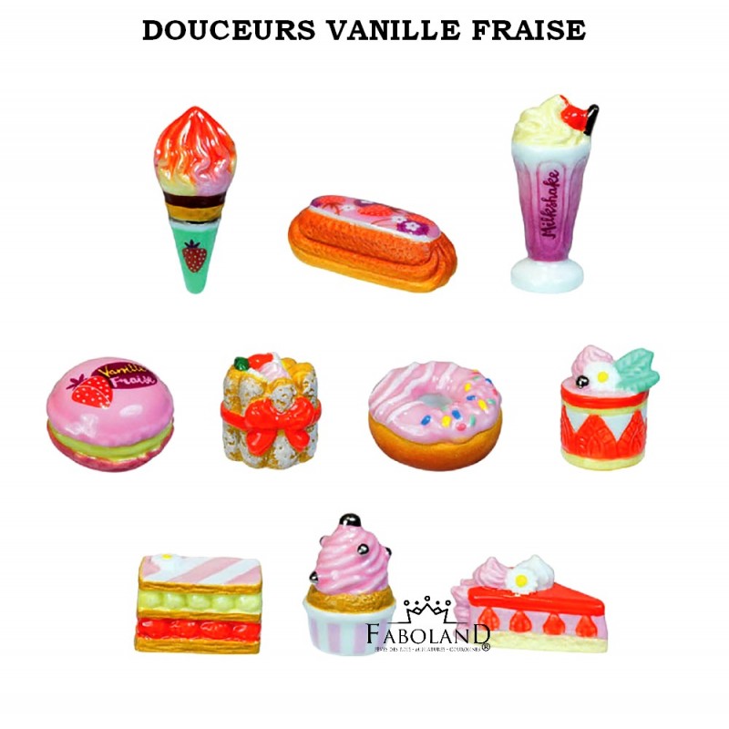 Douceurs vanille fraise - feve epiphanie FABOLAND