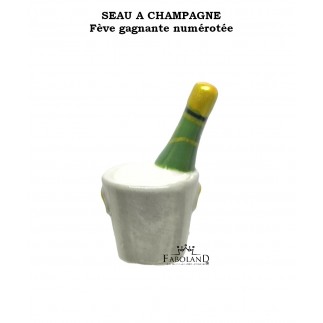 FÈVE GAGNANTE Numérotée "Seau à champagne" - Boite de 100 pièces