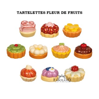 Fruit flower tartlets
