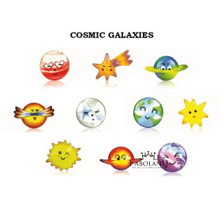 Cosmic galaxies - feve epiphanie FABOLAND