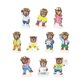 Petit ours brun couronné - feve epiphanie FABOLAND
