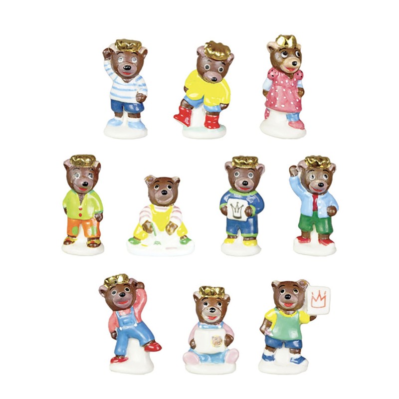 Little crowned brown bear - box of 100
