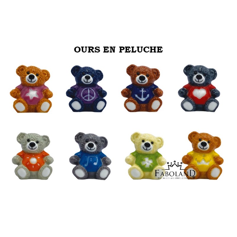 Ours en peluche - Boîte de 100 pièces