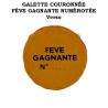 LOT DE 10 FÈVES GAGNANTES Numérotées "Galette couronnée"