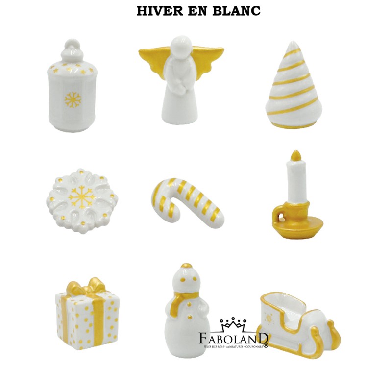 Hiver en blanc - Boîte de 100 pièces