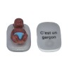 Annonce originale pour l'arrivée d'un bébé - C'est un garçon - peau marron