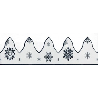 Silver snowflakes crown