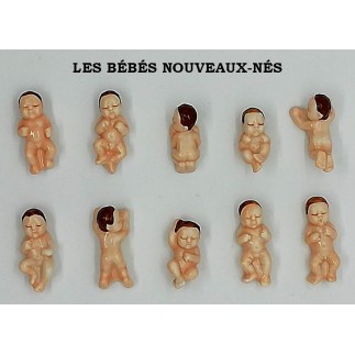Les bébés - nouveaux nés - Boîte de 100 fèves